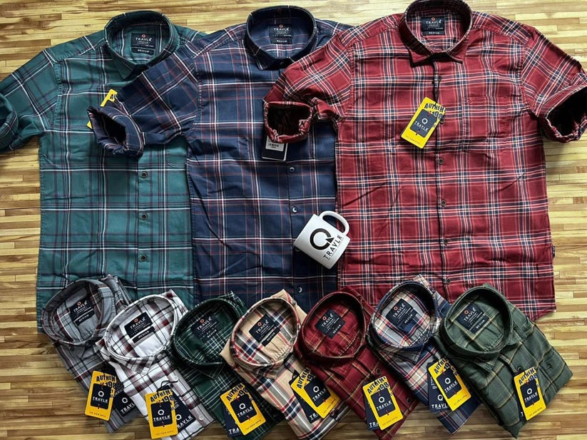 Combo of Cotton Checked Shirts 999 Only - Main Image