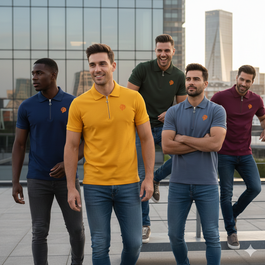 Combo of 5 Zipper T Shirts Rs. 999 Only