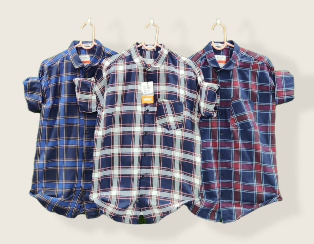 Combo of 3 Cotton Checked Shirts Rs. 599 Only