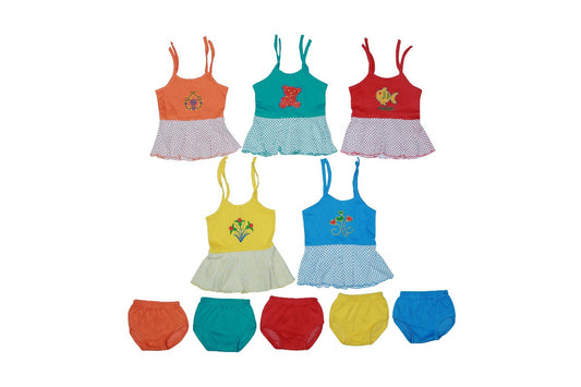 Combo of New born girl baby frock set of 5