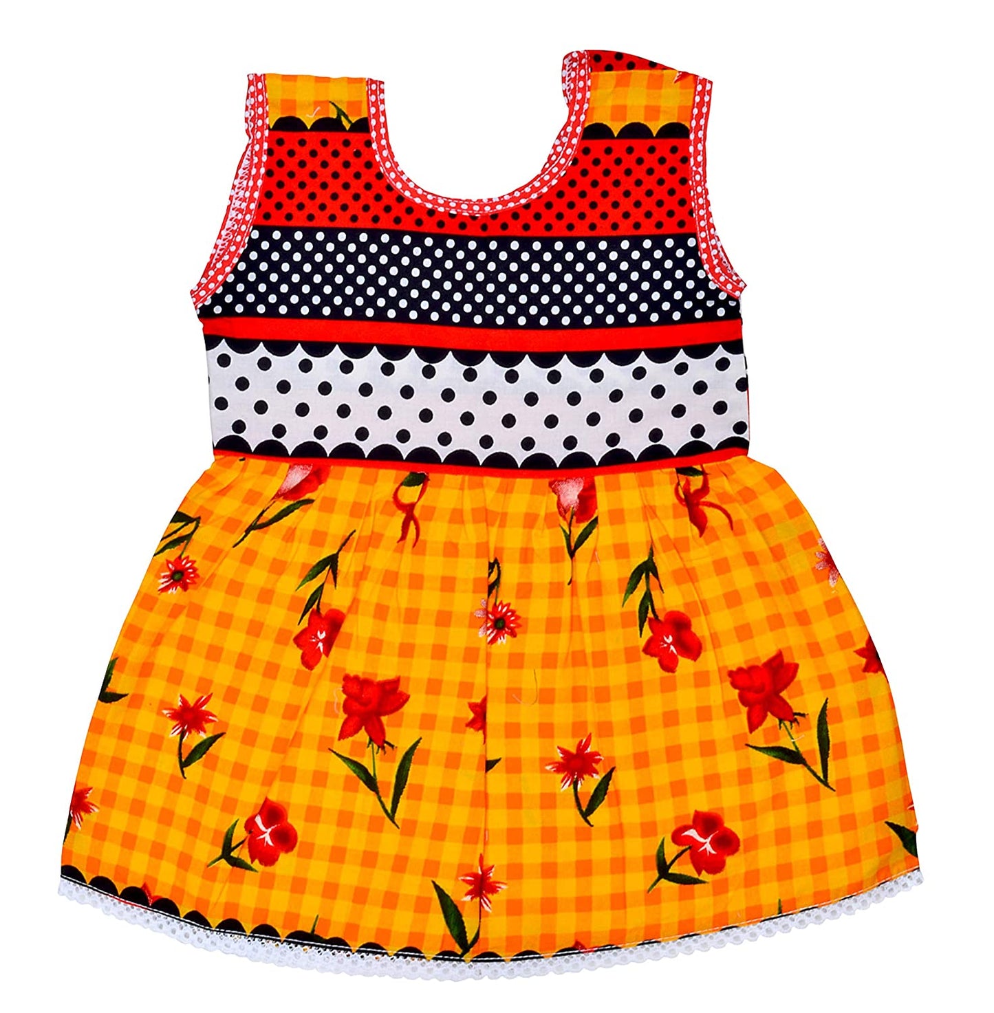 combo of 5 born baby cotton Frocks