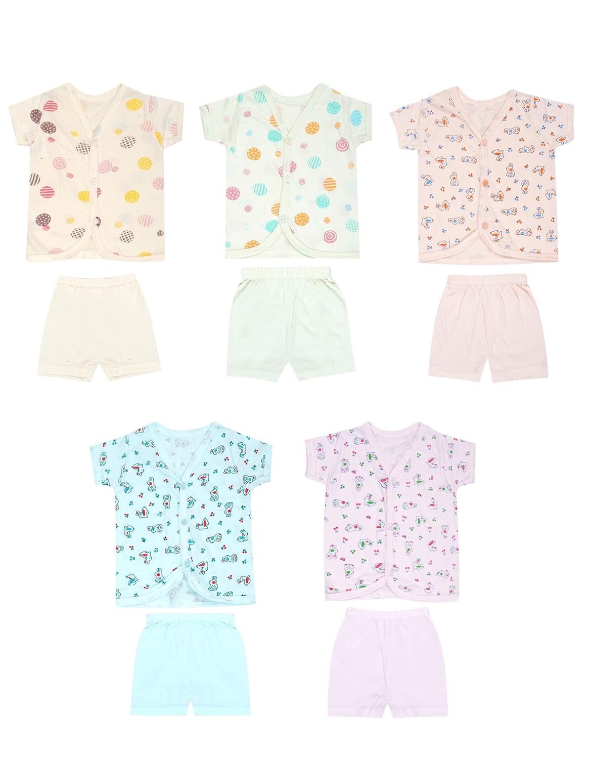 new born baby cloth 0-6 months pack of 5 set