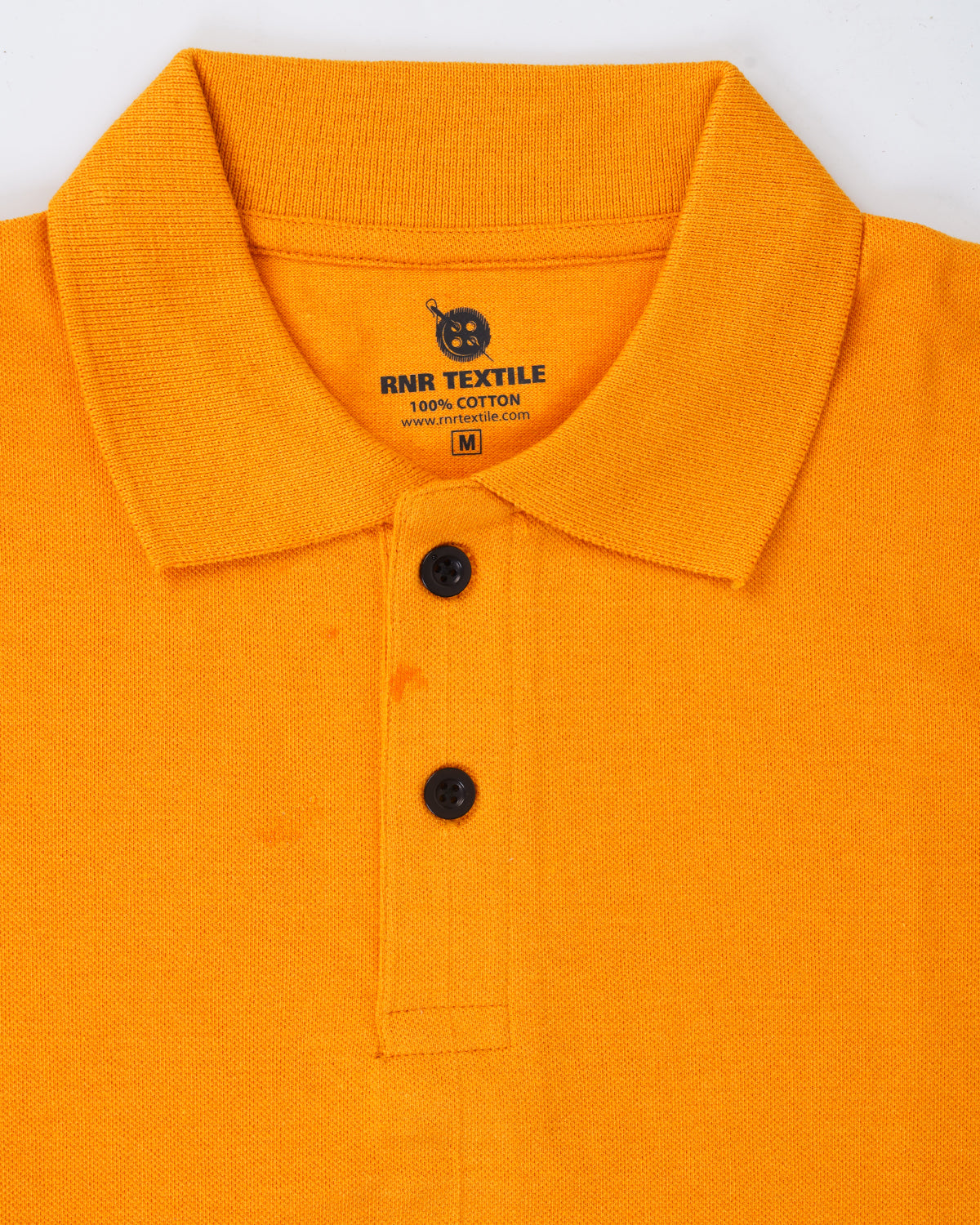 Pure Cotton Collar Polo T Shirts (Yellow)