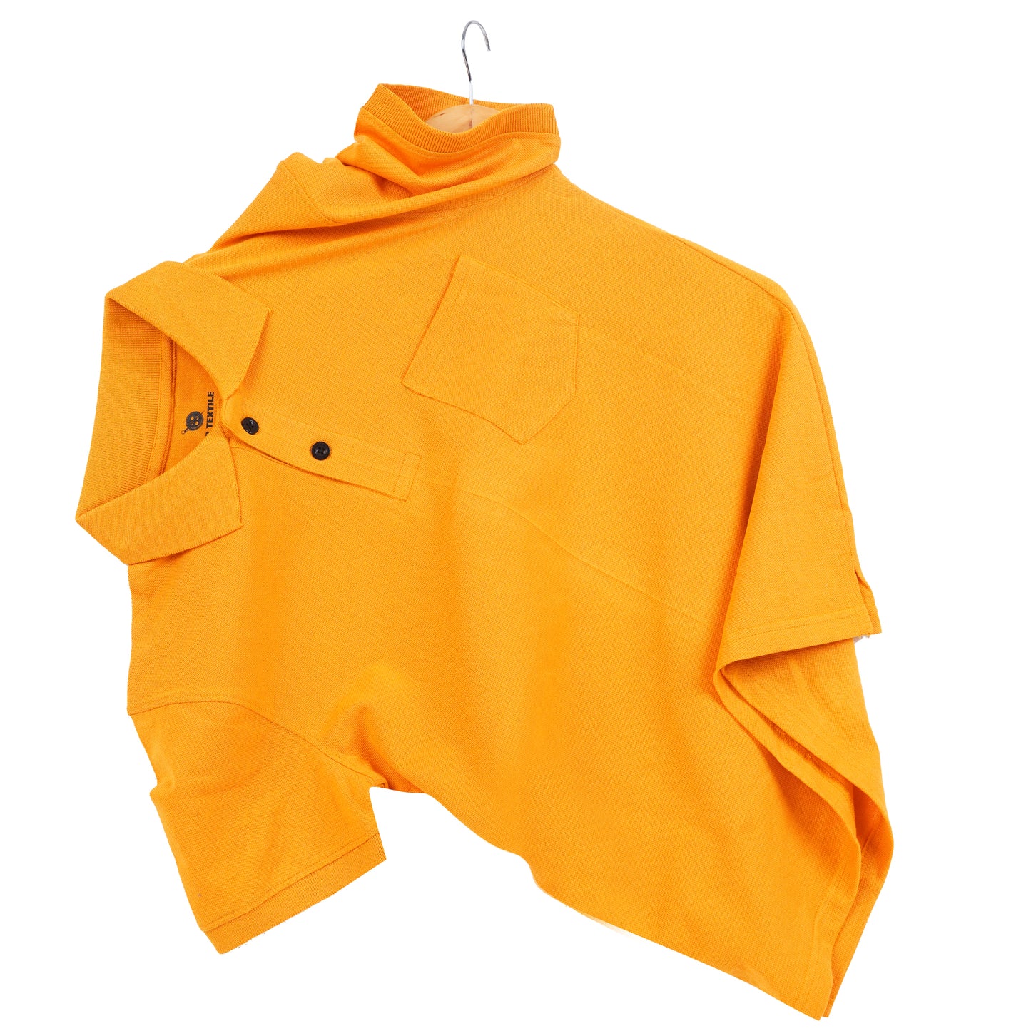 Pure Cotton Collar Polo Pocket T Shirts (Yellow)