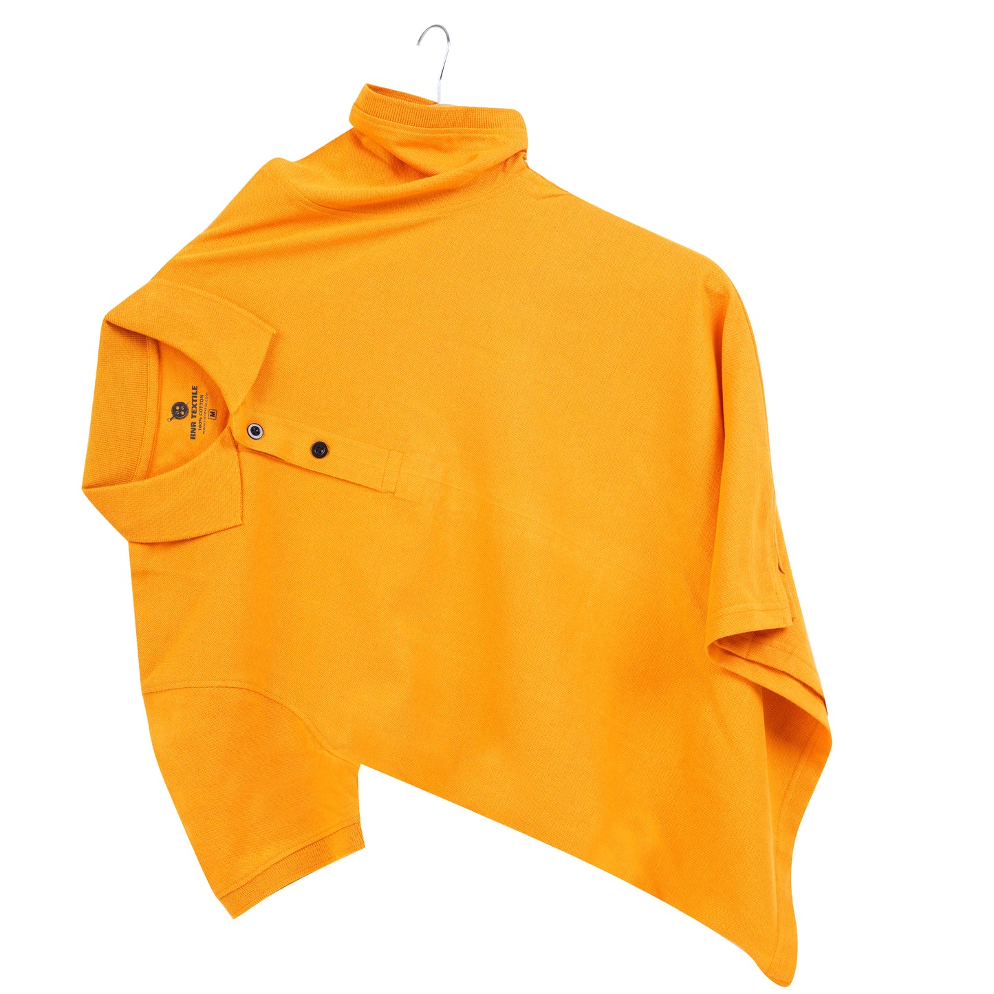 Pure Cotton Collar Polo T Shirts (Yellow)